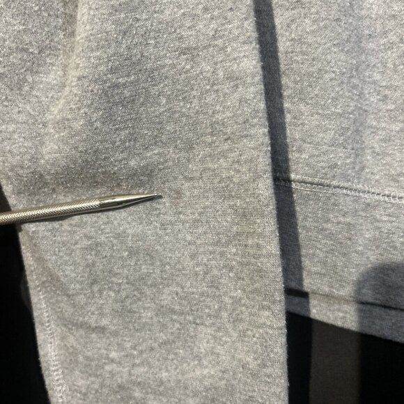 Bloomsburg University Hoodie Women's Medium Gray Crop Pullover Sweatshirt - Picture 5 of 7